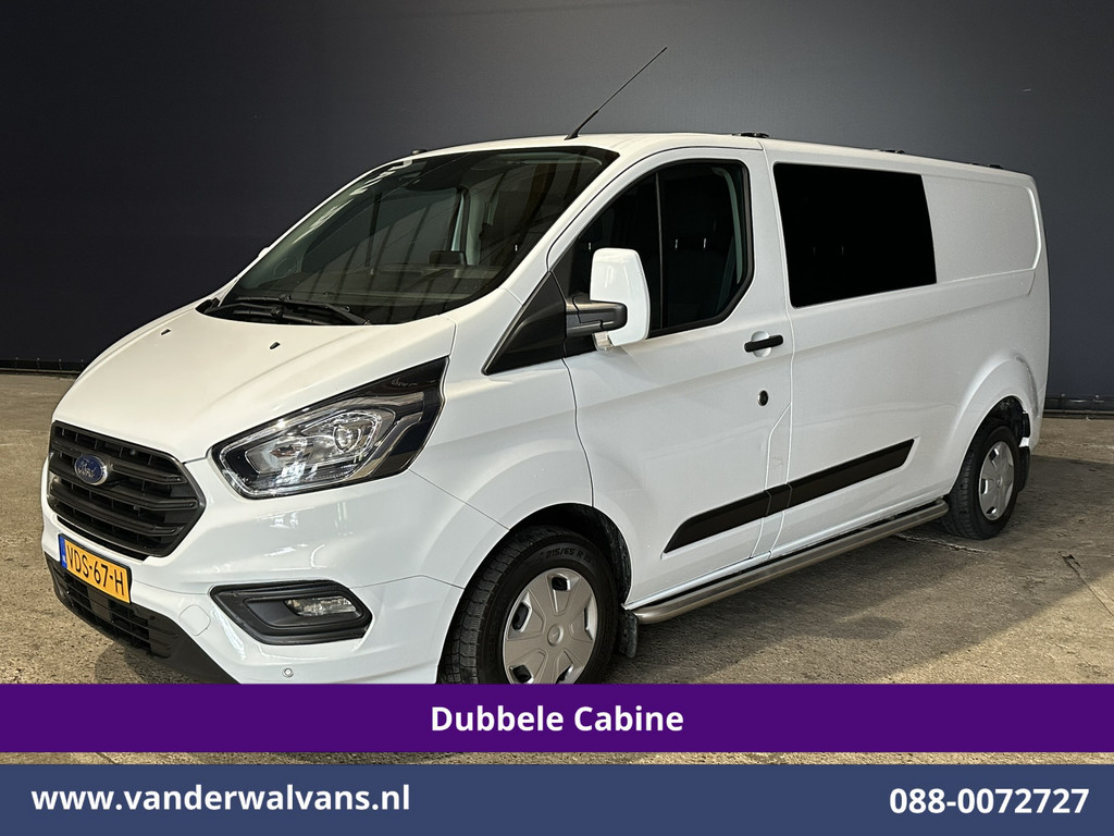 Ford Transit Custom 2.0 TDCI L2H1 Dubbele cabine Euro6 Airco | 6-Zits | Camera | Navigatie | Trekhaak LED, Cruiscontrol, Verwarmde Voorruit, Parkeersensoren, dakdragers 11