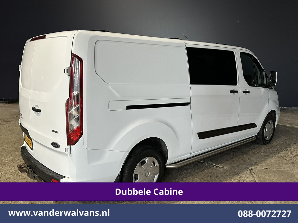 Ford Transit Custom 2.0 TDCI L2H1 Dubbele cabine Euro6 Airco | 6-Zits | Camera | Navigatie | Trekhaak LED, Cruiscontrol, Verwarmde Voorruit, Parkeersensoren, dakdragers 13