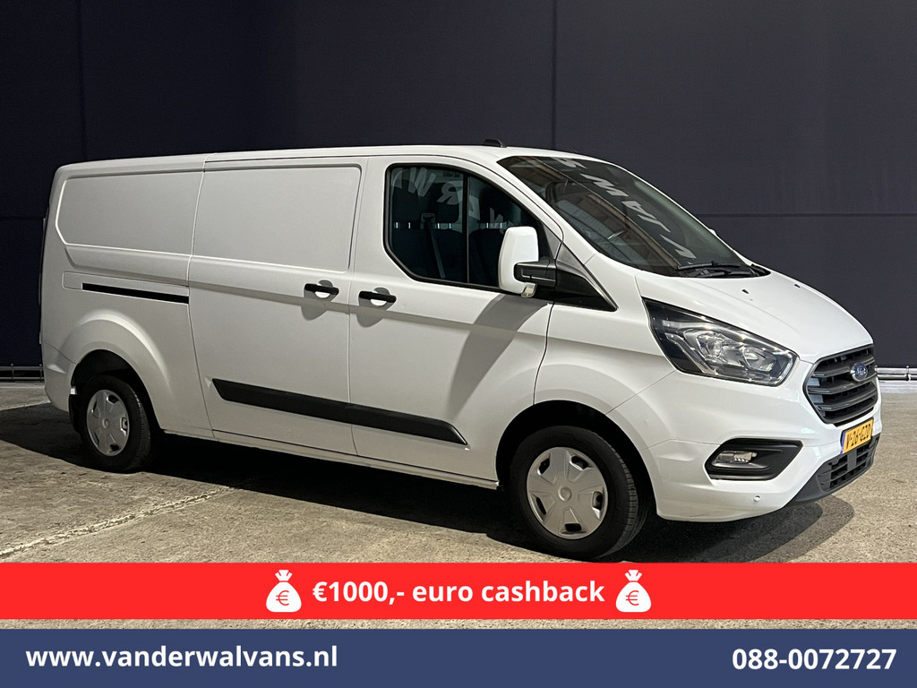 Ford Transit Custom 2.0 TDCI L2H1 Euro6 # Airco | Camera | Apple Carplay | Android Auto | LED | Cruisecontrol Parkeersensoren, verwarmde voorruit, Bijrijdersbank, 2800kg trekvermogen 10