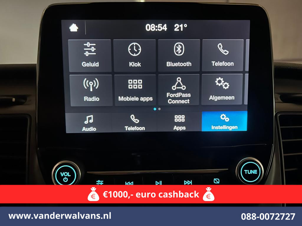 Ford Transit Custom 2.0 TDCI L2H1 Euro6 # Airco | Camera | Apple Carplay | Android Auto | LED | Cruisecontrol Parkeersensoren, verwarmde voorruit, Bijrijdersbank, 2800kg trekvermogen 14