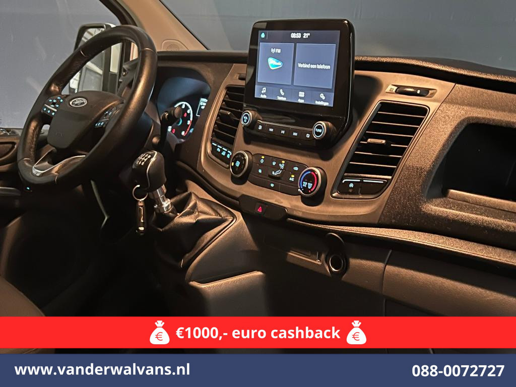 Ford Transit Custom 2.0 TDCI L2H1 Euro6 # Airco | Camera | Apple Carplay | Android Auto | LED | Cruisecontrol Parkeersensoren, verwarmde voorruit, Bijrijdersbank, 2800kg trekvermogen 16