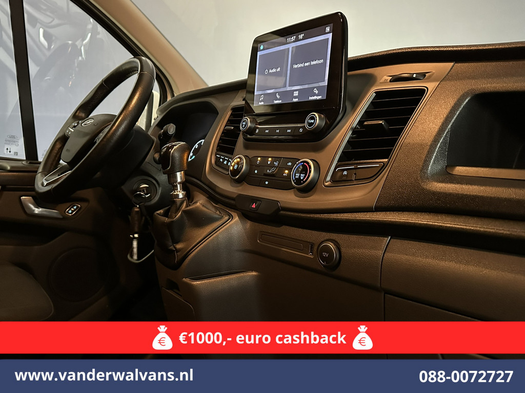 Ford Transit Custom 2.0 TDCI L2H1 Euro6 Airco | Camera | Apple Carplay | LED | Cruisecontrol 2800kg trekvermogen, Android Auto, Parkeersensoren, Verwarmde voorruit, Bijrijdersbank 15