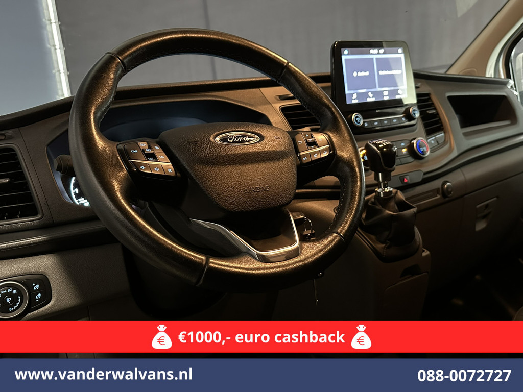 Ford Transit Custom 2.0 TDCI L2H1 Euro6 Airco | Camera | Apple Carplay | LED | Cruisecontrol 2800kg trekvermogen, Android Auto, Parkeersensoren, Verwarmde voorruit, Bijrijdersbank 16