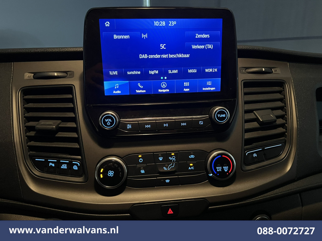 Ford Transit Custom 2.0 TDCI L2H1 Euro6 Airco | Camera | Navigatie | Apple Carplay | LED | Cruisecontrol Verwarmde voorruit, Parkeersensoren, Bijrijdersbank, 2800kg trekvermogen 19