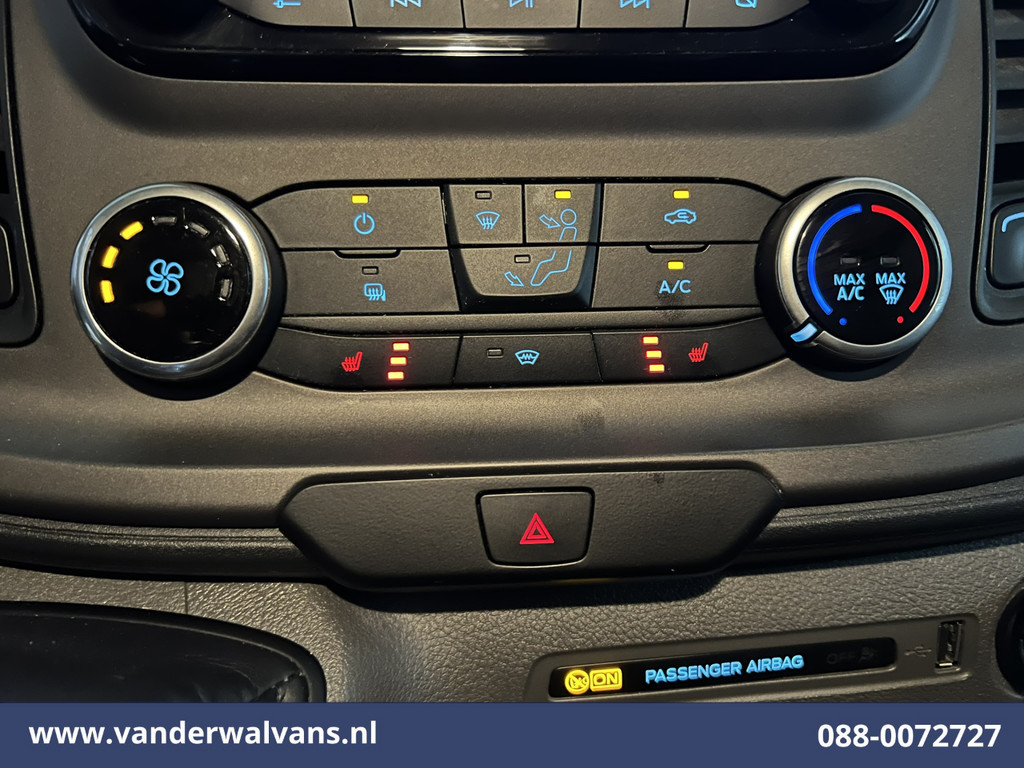 Ford Transit Custom 2.0 TDCI L2H1 Euro6 Airco | Camera | Navigatie | LED | Cruisecontrol | Stoelverwarming | Verwarmde voorruit Parkeersensoren, Bijrijdersbank 7