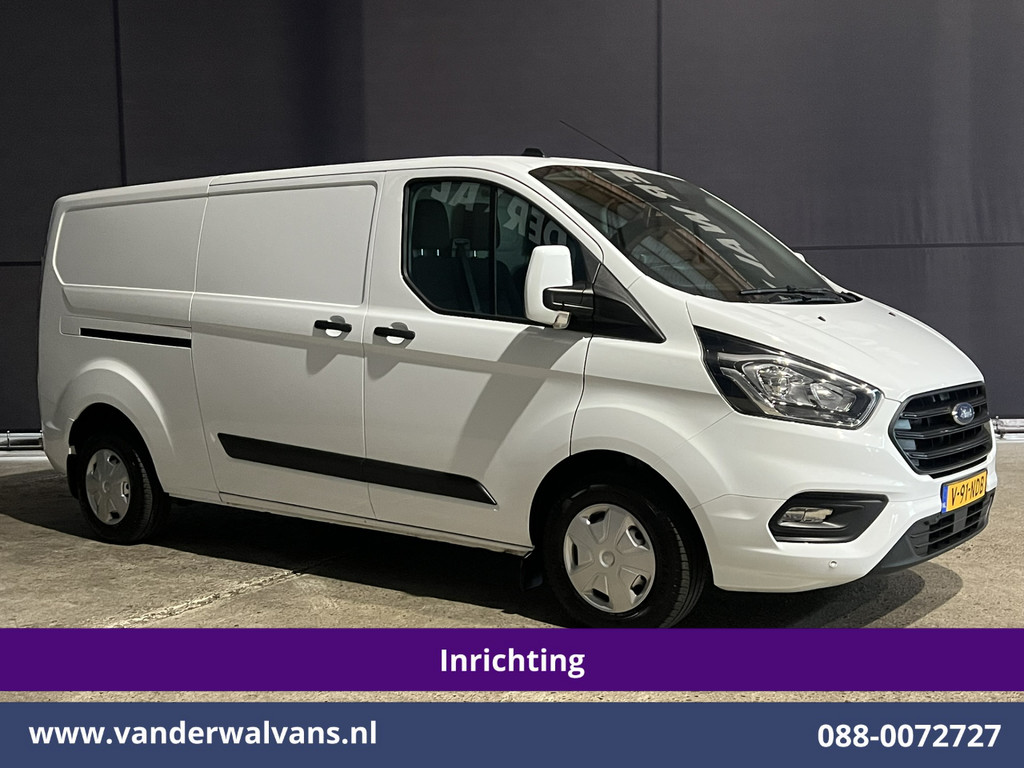Ford Transit Custom 2.0 TDCI L2H1 Euro6 Airco | Navigatie | Camera | LED | Cruisecontrol | Android Auto Parkeersensoren, Verwarmde voorruit, Stoelverwarming, Bijrijdersbank, 2800kg trekvermogen 11