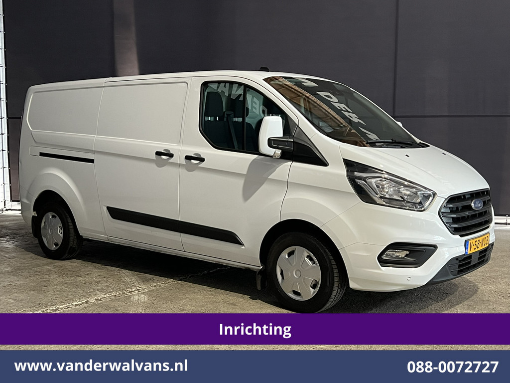 Ford Transit Custom 2.0 TDCI L2H1 Euro6 Airco | Navigatie | Camera | LED | Cruisecontrol | Android Auto Parkeersensoren, Verwarmde voorruit, Stoelverwarming, Bijrijdersbank, 2800kg trekvermogen 11
