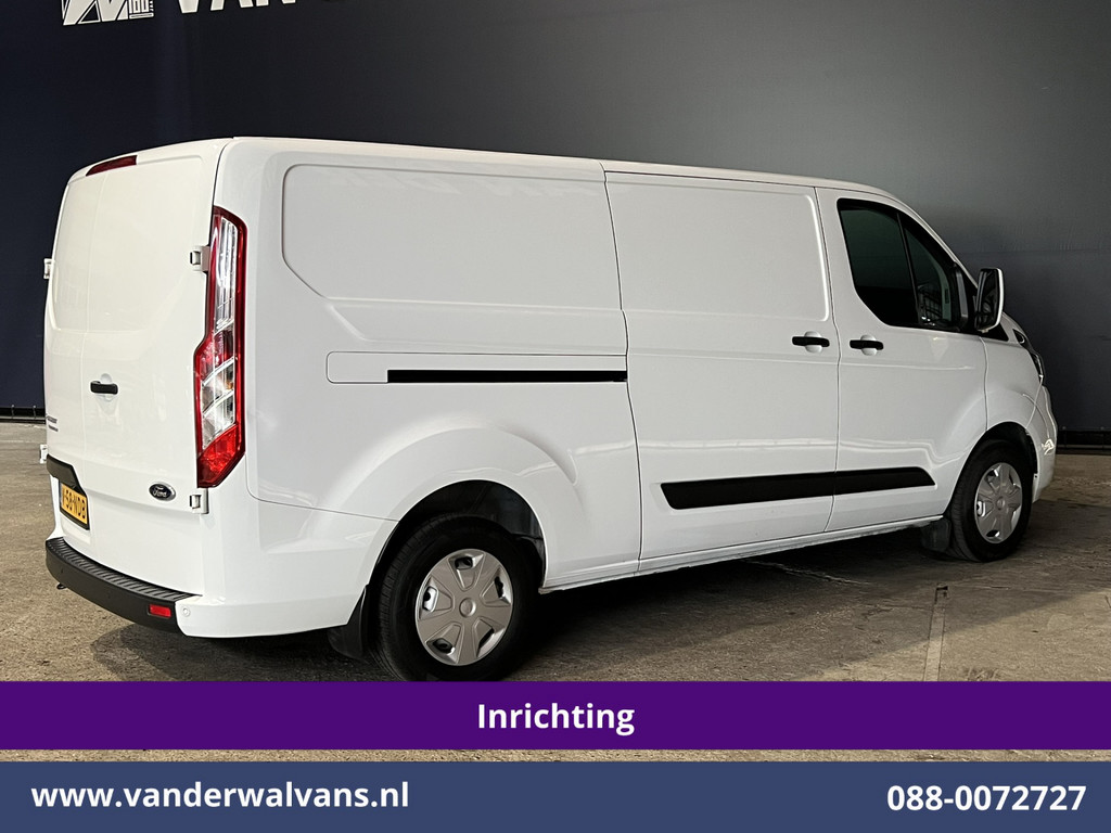 Ford Transit Custom 2.0 TDCI L2H1 Euro6 Airco | Navigatie | Camera | LED | Cruisecontrol | Android Auto Parkeersensoren, Verwarmde voorruit, Stoelverwarming, Bijrijdersbank, 2800kg trekvermogen 13