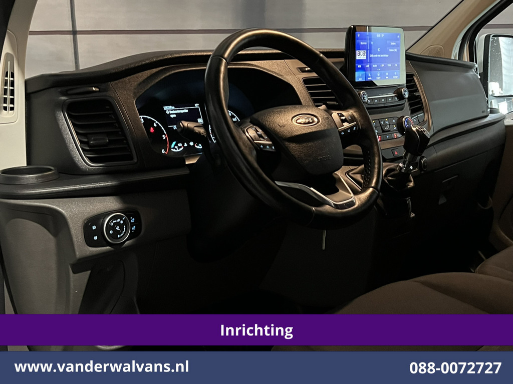 Ford Transit Custom 2.0 TDCI L2H1 Euro6 Airco | Navigatie | Camera | LED | Cruisecontrol | Android Auto Parkeersensoren, Verwarmde voorruit, Stoelverwarming, Bijrijdersbank, 2800kg trekvermogen 16