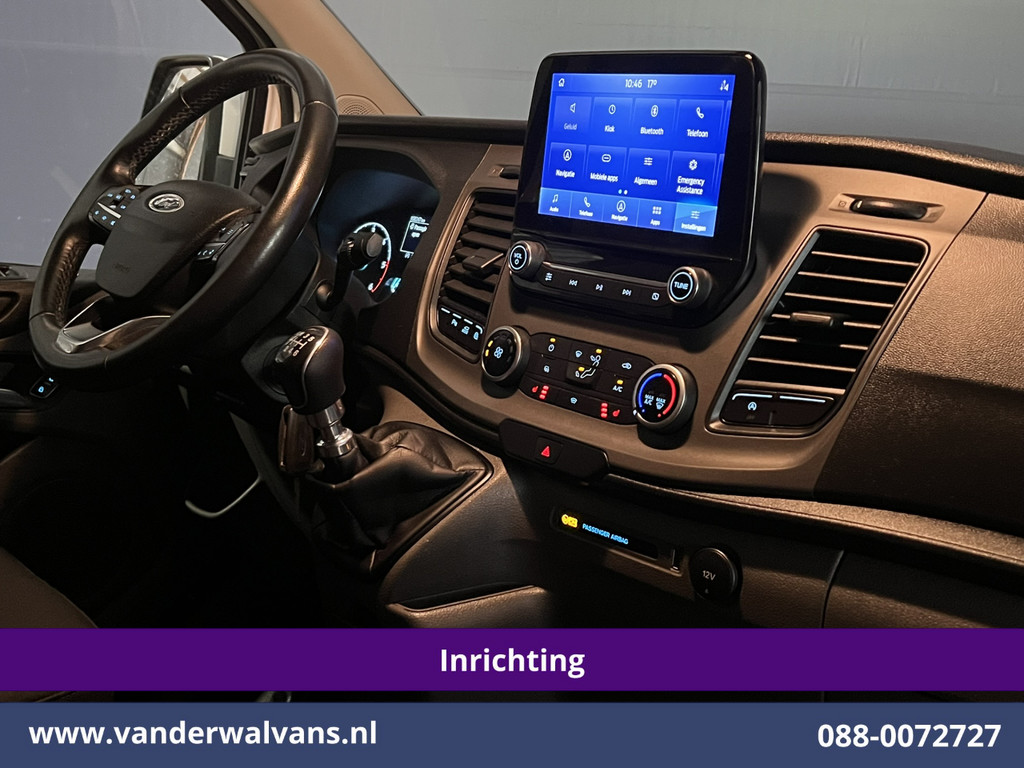 Ford Transit Custom 2.0 TDCI L2H1 Euro6 Airco | Navigatie | Camera | LED | Cruisecontrol | Android Auto Parkeersensoren, Verwarmde voorruit, Stoelverwarming, Bijrijdersbank, 2800kg trekvermogen 17
