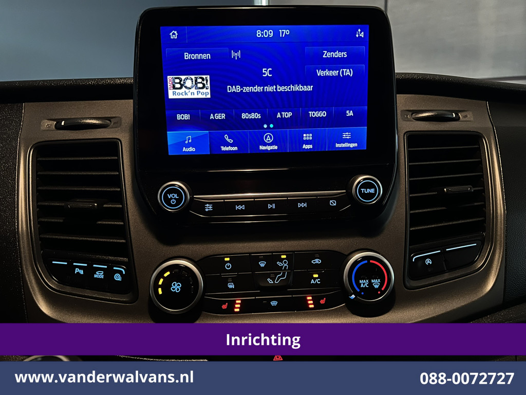 Ford Transit Custom 2.0 TDCI L2H1 Euro6 Airco | Navigatie | Camera | LED | Cruisecontrol | Android Auto Parkeersensoren, Verwarmde voorruit, Stoelverwarming, Bijrijdersbank, 2800kg trekvermogen 18