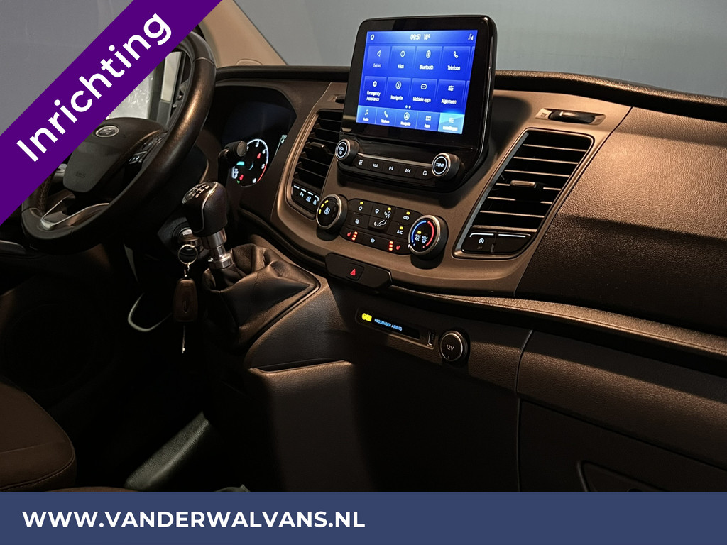 Ford Transit Custom 2.0 TDCI L2H1 Inrichting Euro6 Airco | Navigatie | Camera | LED | Cruisecontrol Parkeersensoren, Verwarmde voorruit, Stoelverwarming, Bijrijdersbank, 2800kg trekvermogen 15