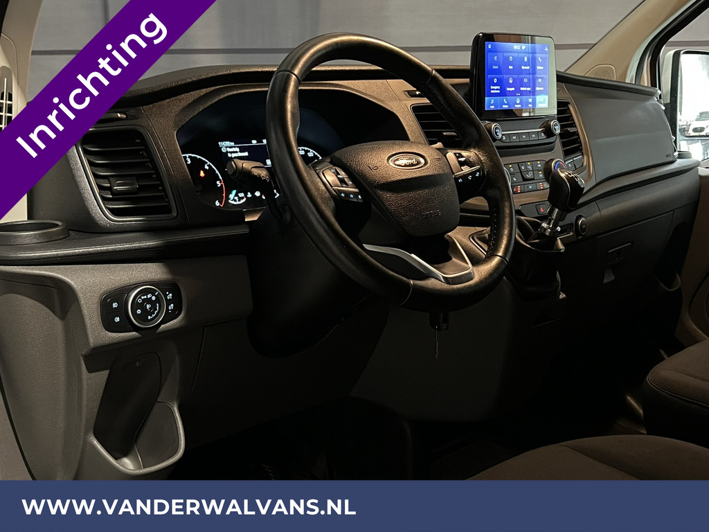 Ford Transit Custom 2.0 TDCI L2H1 Inrichting Euro6 Airco | Navigatie | Camera | LED | Cruisecontrol Parkeersensoren, Verwarmde voorruit, Stoelverwarming, Bijrijdersbank, 2800kg trekvermogen 17