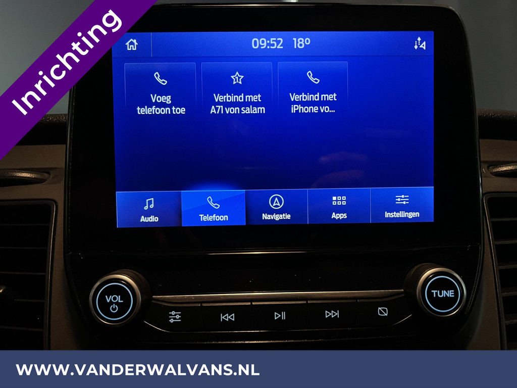 Ford Transit Custom 2.0 TDCI L2H1 Inrichting Euro6 Airco | Navigatie | Camera | LED | Cruisecontrol Parkeersensoren, Verwarmde voorruit, Stoelverwarming, Bijrijdersbank, 2800kg trekvermogen 19