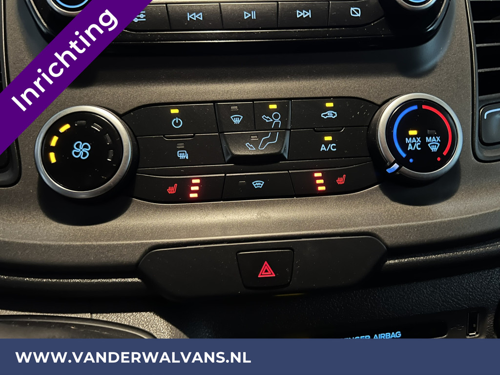 Ford Transit Custom 2.0 TDCI L2H1 Inrichting Euro6 Airco | Navigatie | Camera | LED | Cruisecontrol Parkeersensoren, Verwarmde voorruit, Stoelverwarming, Bijrijdersbank, 2800kg trekvermogen 7