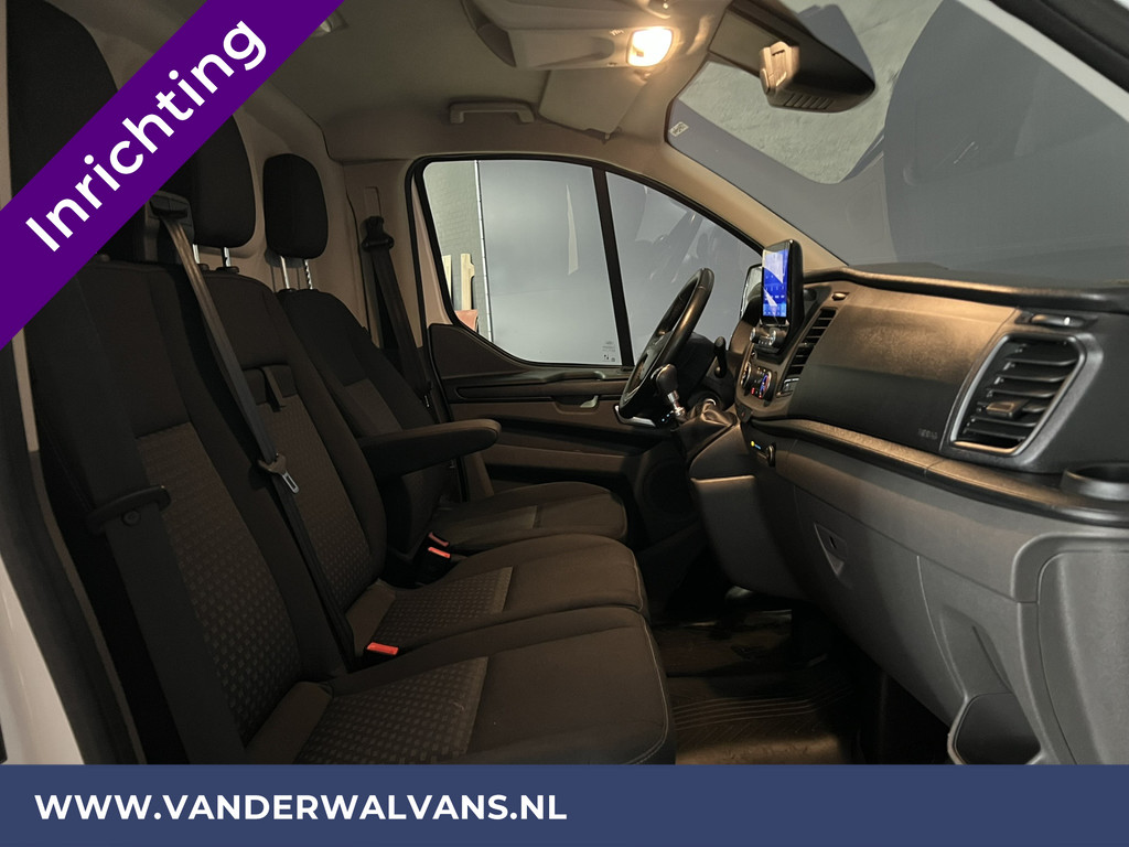 Ford Transit Custom 2.0 TDCI L2H1 Inrichting Euro6 Airco | Navigatie | Camera | LED | Cruisecontrol Parkeersensoren, Verwarmde voorruit, Stoelverwarming, Bijrijdersbank, 2800kg trekvermogen 8