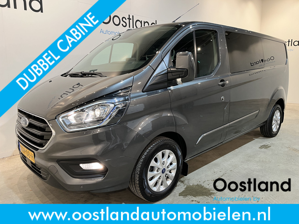 Ford Transit Custom 2.0 TDCI L2H1 Limited 130 PK DC 6 pers. / NAP / Euro 6 / Airco / Cruise Control / CarPlay / PDC / Navigatie / 16.200 KM !!