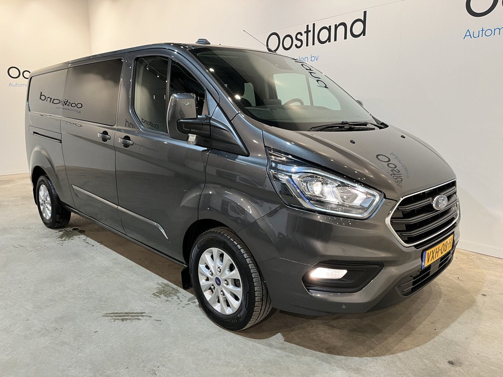 Ford Transit Custom 2.0 TDCI L2H1 Limited 130 PK DC 6 pers. / NAP / Euro 6 / Airco / Cruise Control / CarPlay / PDC / Navigatie / 16.200 KM !! 17
