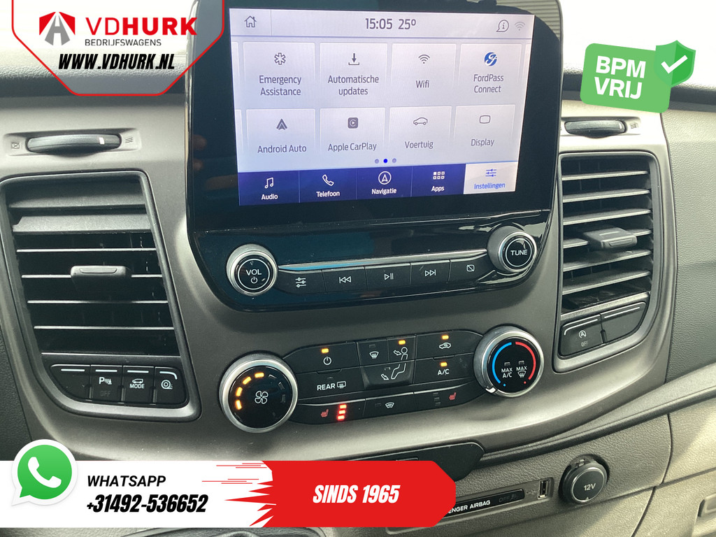 Ford Transit Custom 2.0 TDCI L2 Trend DC Dubbel Cabine BPM VRIJ! NL Auto/ Stoelverw./ Carplay/ 2.7t Trekverm./ Navi/ PDC/ Cruise 11