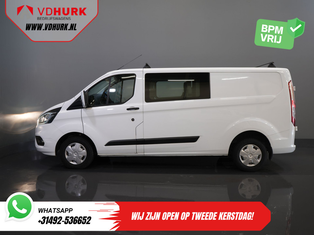 Ford Transit Custom 2.0 TDCI L2 Trend DC Dubbel Cabine BPM VRIJ! Stoelverw./ Carplay/ 2.7t Trekverm./ Navi/ PDC/ Cruise 10