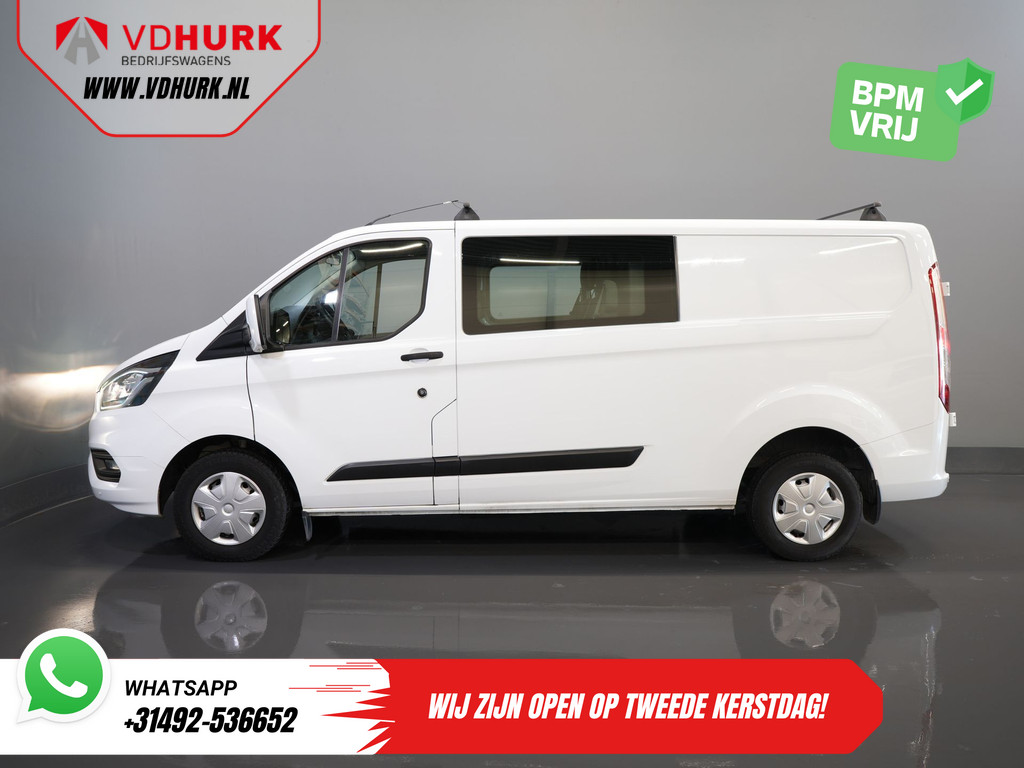 Ford Transit Custom 2.0 TDCI L2 Trend DC Dubbel Cabine BPM VRIJ! Stoelverw./ Carplay/ 2.7t Trekverm./ Navi/ PDC/ Cruise 10