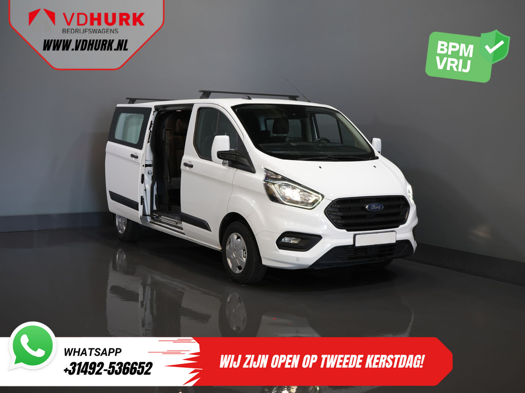 Ford Transit Custom 2.0 TDCI L2 Trend DC Dubbel Cabine BPM VRIJ! Stoelverw./ Carplay/ 2.7t Trekverm./ Navi/ PDC/ Cruise 9