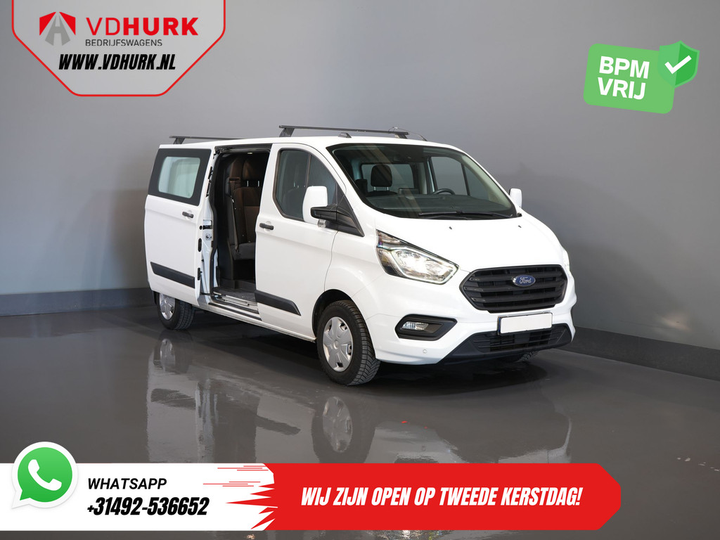Ford Transit Custom 2.0 TDCI L2 Trend DC Dubbel Cabine BPM VRIJ! Stoelverw./ Carplay/ 2.7t Trekverm./ Navi/ PDC/ Cruise 9