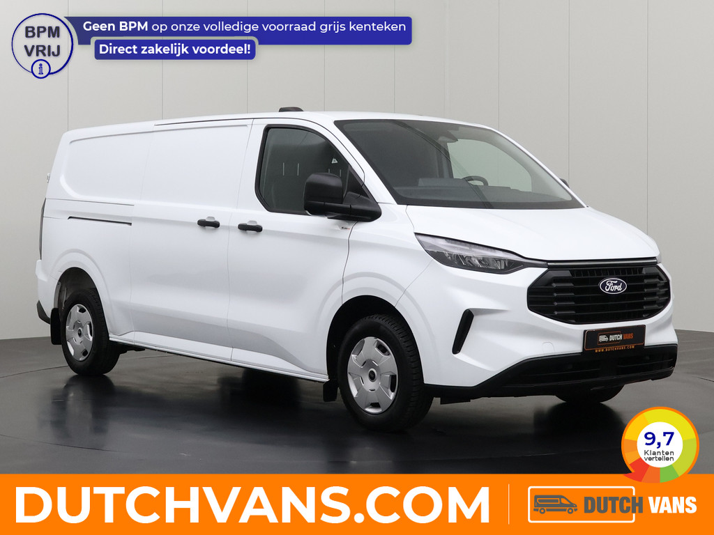 Ford Transit Custom 2.0TDCI Lang | Business | Digital Cockpit | Leder | Navigatie | Camera | 3-Zits | Airco | Cruise | Betimmering
