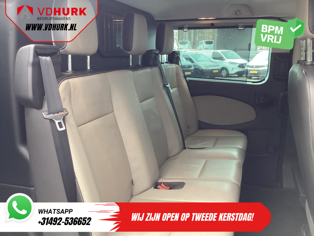 Ford Transit Custom 2.2 TDCI 155 pk Limited DC Dubbel Cabine 2xSchuifdeur/ Elek. Stoel/ Leder/ Stoelverw./ Sidebars/ Airco/ Navi/ Cruise/ Camera/ PDC 13