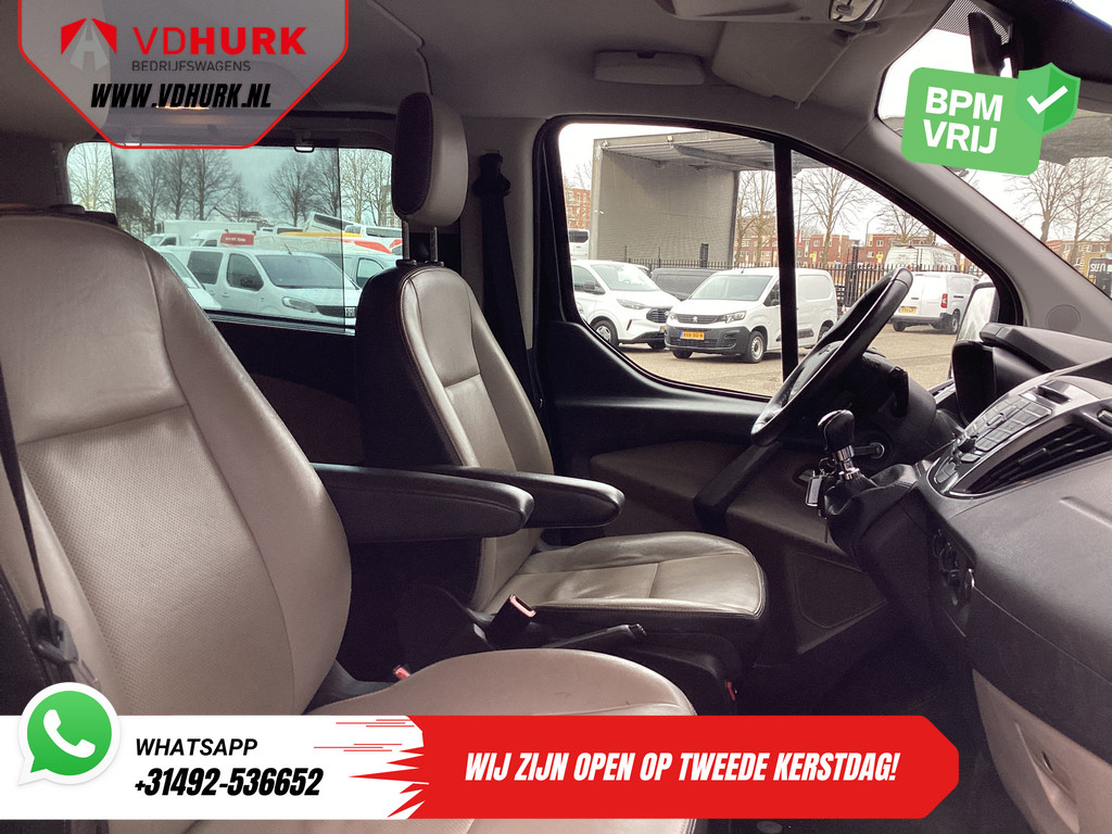 Ford Transit Custom 2.2 TDCI 155 pk Limited DC Dubbel Cabine 2xSchuifdeur/ Elek. Stoel/ Leder/ Stoelverw./ Sidebars/ Airco/ Navi/ Cruise/ Camera/ PDC 14
