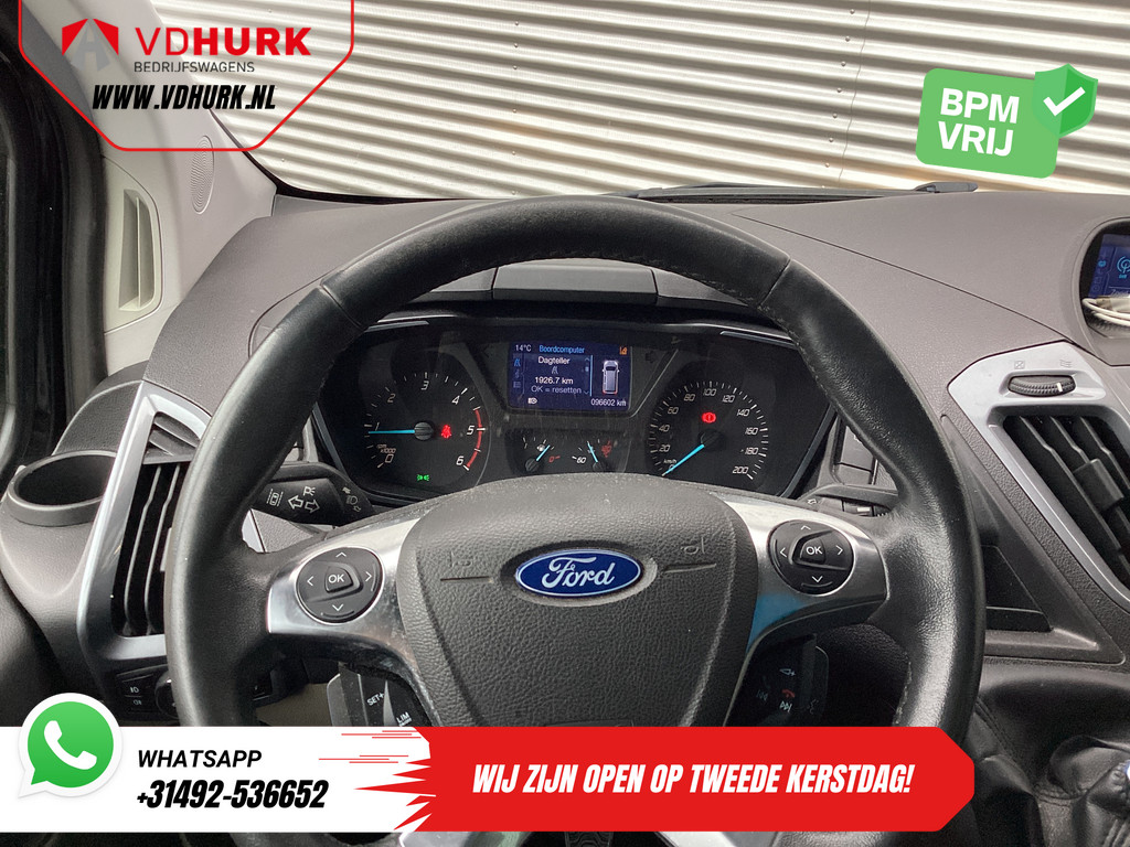 Ford Transit Custom 2.2 TDCI 155 pk Limited DC Dubbel Cabine 2xSchuifdeur/ Elek. Stoel/ Leder/ Stoelverw./ Sidebars/ Airco/ Navi/ Cruise/ Camera/ PDC 16