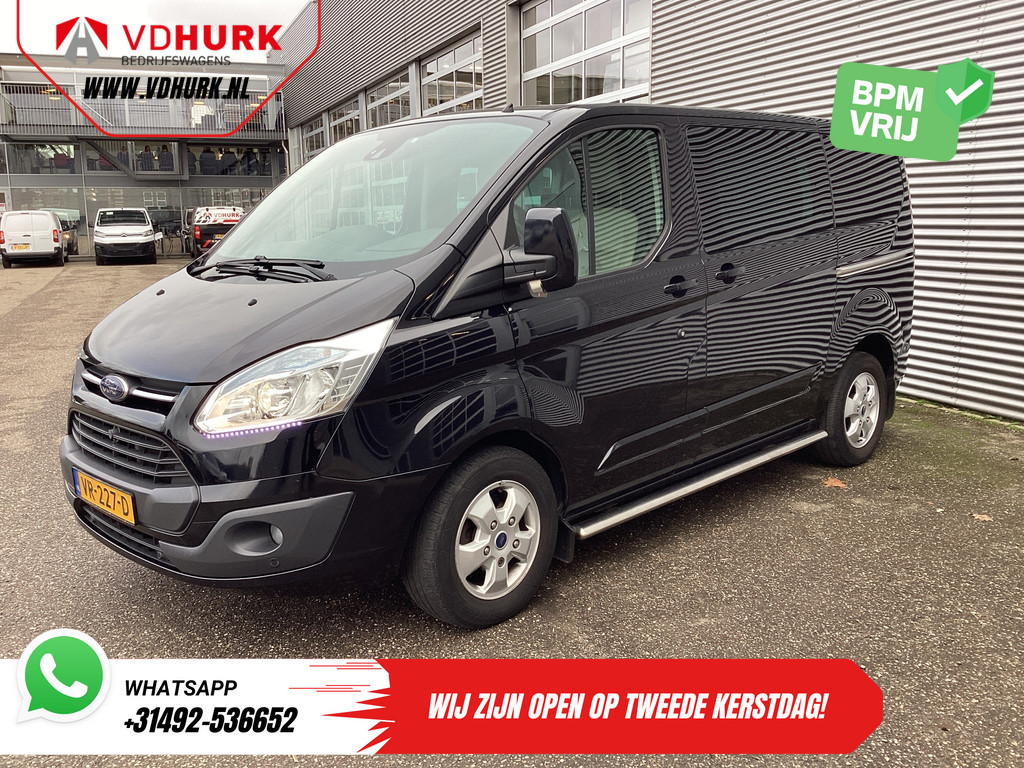 Ford Transit Custom 2.2 TDCI 155 pk Limited DC Dubbel Cabine 2xSchuifdeur/ Elek. Stoel/ Leder/ Stoelverw./ Sidebars/ Airco/ Navi/ Cruise/ Camera/ PDC 8