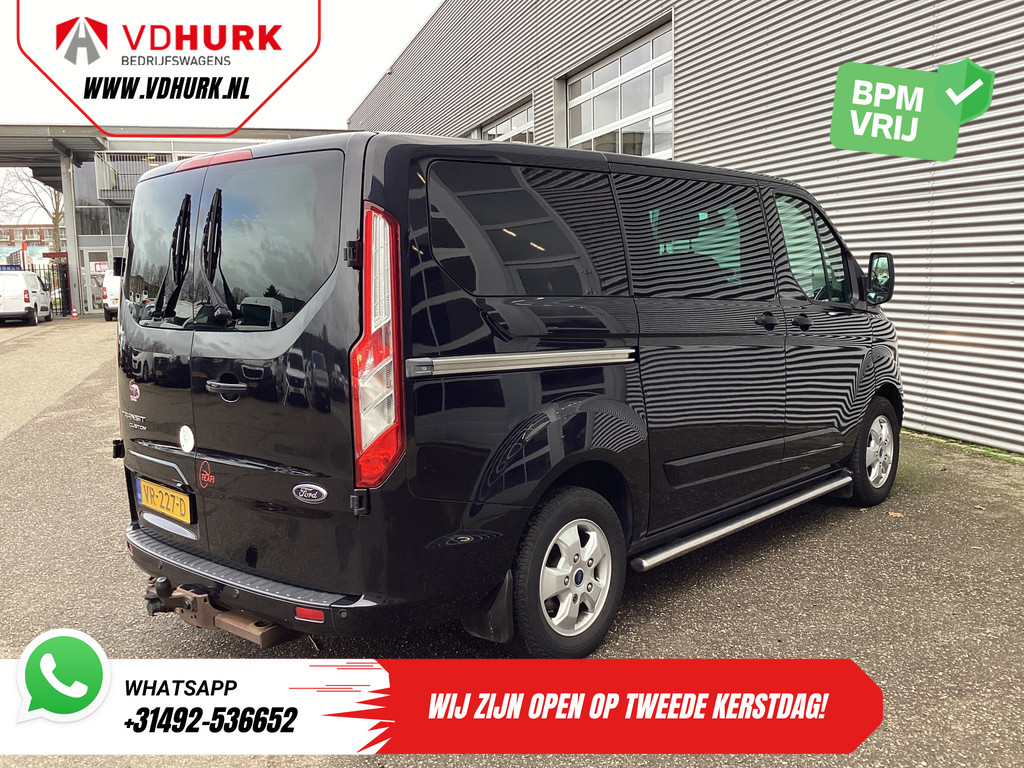 Ford Transit Custom 2.2 TDCI 155 pk Limited DC Dubbel Cabine 2xSchuifdeur/ Elek. Stoel/ Leder/ Stoelverw./ Sidebars/ Airco/ Navi/ Cruise/ Camera/ PDC 9