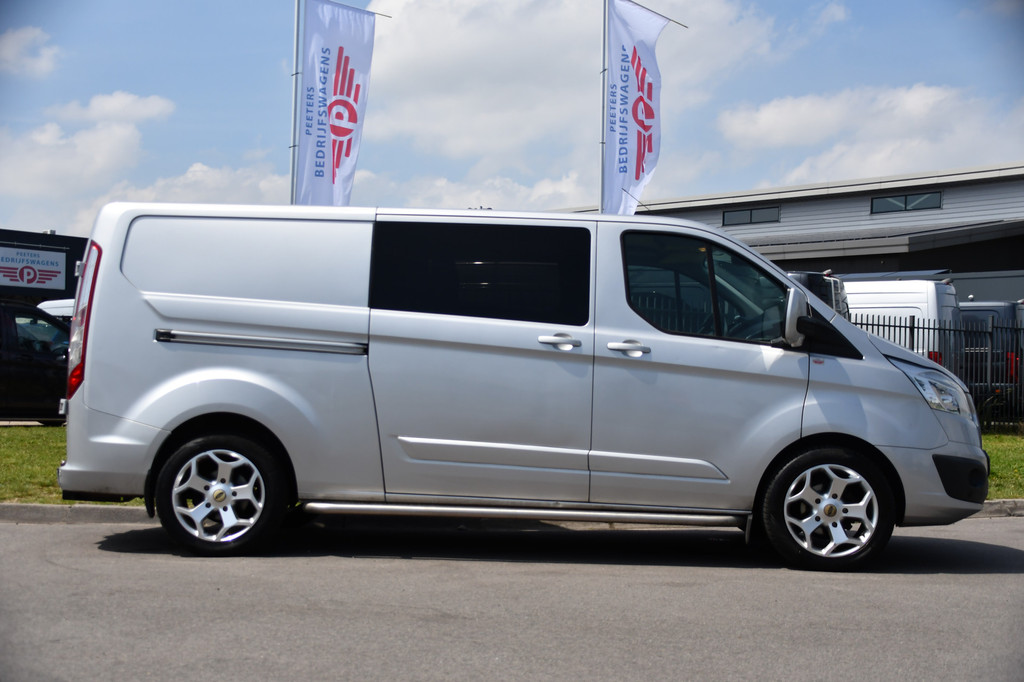 Ford Transit Custom 290 2.0 TDCI L2H1 Limited DC Camera, Cruise, Sensoren, 2 x Schuifdeur, 170pk, Automaat, Trekhaak, Leder, Uniek! 10
