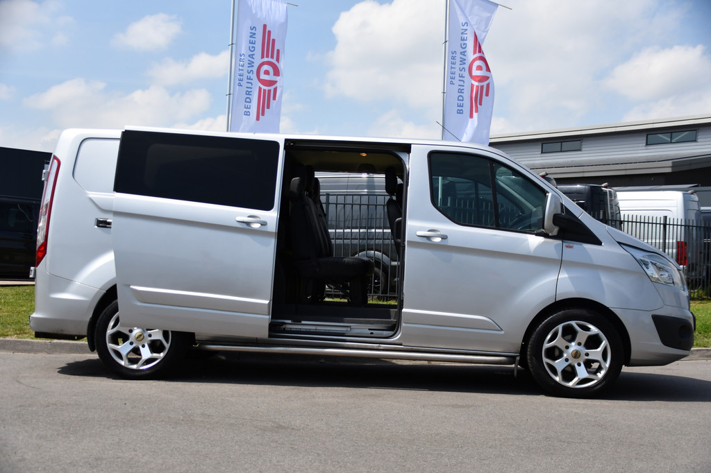 Ford Transit Custom 290 2.0 TDCI L2H1 Limited DC Camera, Cruise, Sensoren, 2 x Schuifdeur, 170pk, Automaat, Trekhaak, Leder, Uniek! 11
