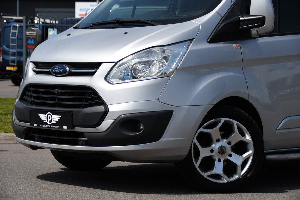 Ford Transit Custom 290 2.0 TDCI L2H1 Limited DC Camera, Cruise, Sensoren, 2 x Schuifdeur, 170pk, Automaat, Trekhaak, Leder, Uniek! 7