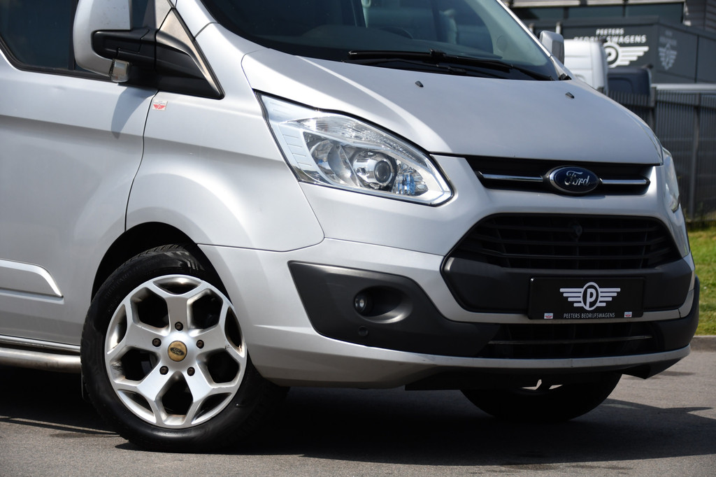 Ford Transit Custom 290 2.0 TDCI L2H1 Limited DC Camera, Cruise, Sensoren, 2 x Schuifdeur, 170pk, Automaat, Trekhaak, Leder, Uniek! 8