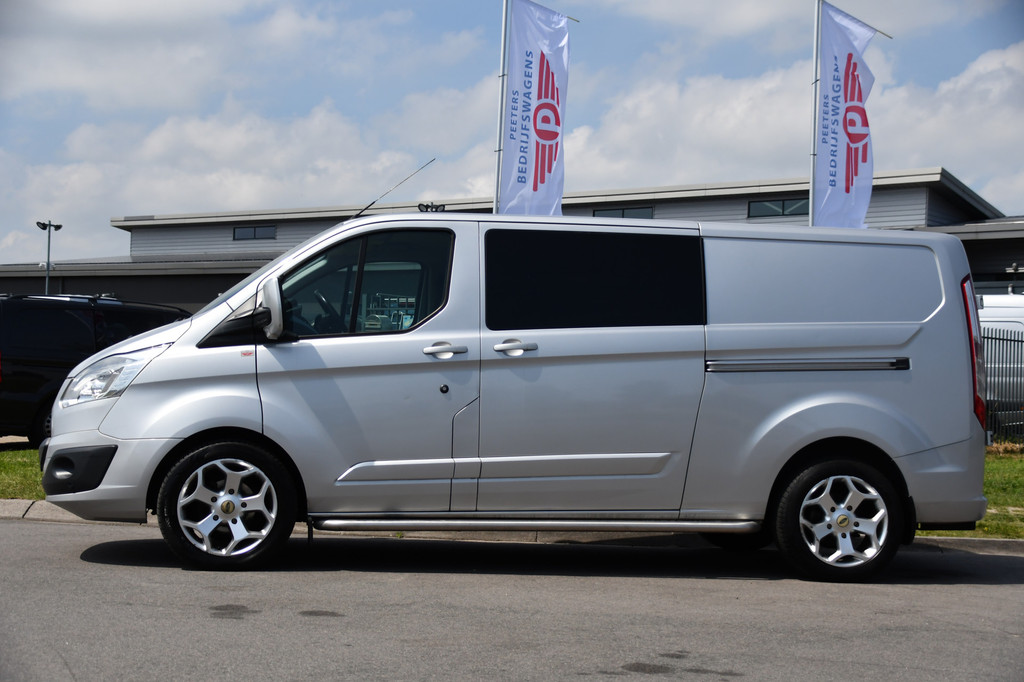 Ford Transit Custom 290 2.0 TDCI L2H1 Limited DC Camera, Cruise, Sensoren, 2 x Schuifdeur, 170pk, Automaat, Trekhaak, Leder, Uniek! 9