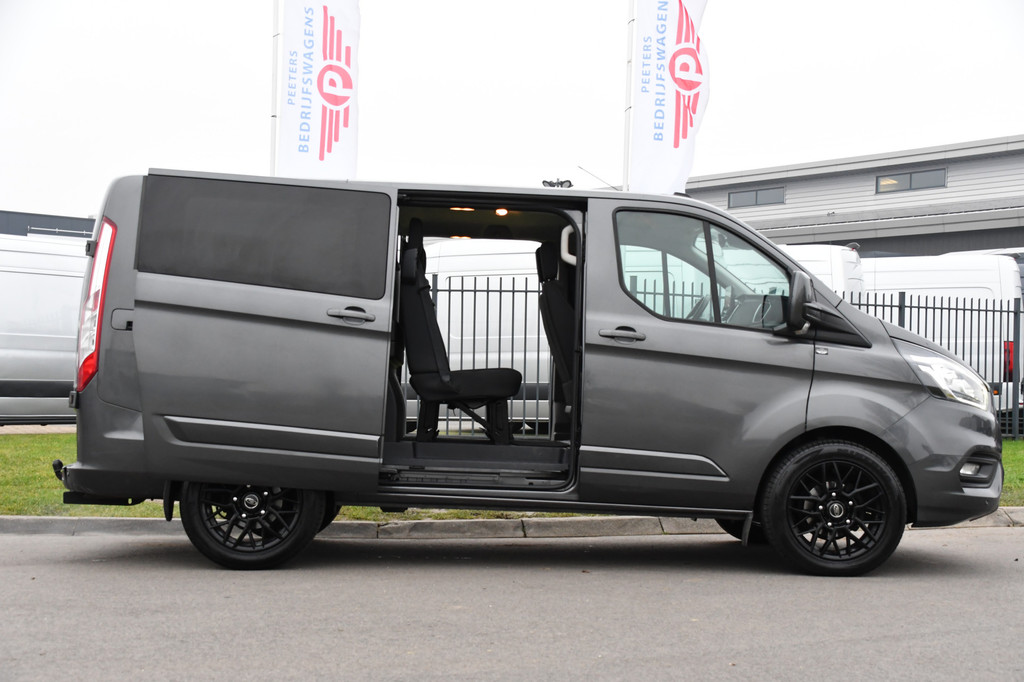 Ford Transit Custom 300 2.0 TDCI L1H1 Limited DC Raptor Edition Camera, Cruise, Carplay, 2 x Schuifdeur, LED, Stoelverwarming, 130pk, Automaat, Uniek! 11