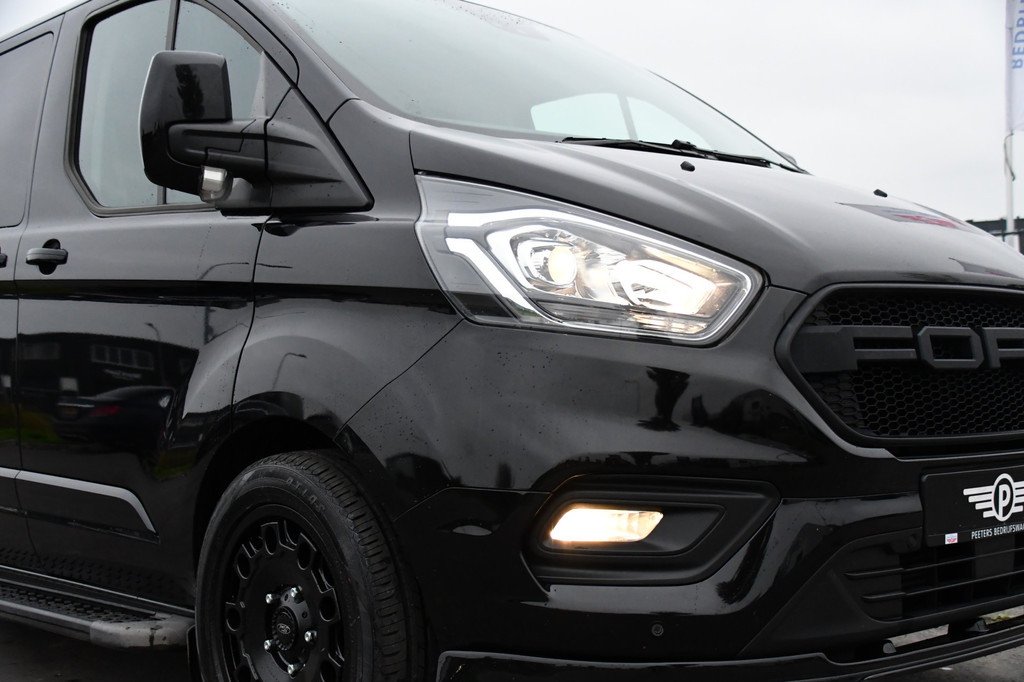 Ford Transit Custom 300 2.0 TDCI L2H1 Black Edition DC Limited Camera, Cruise, Carplay, Automaat, LED, Multimedia, Sensoren, 170PK, UNIEK! 19