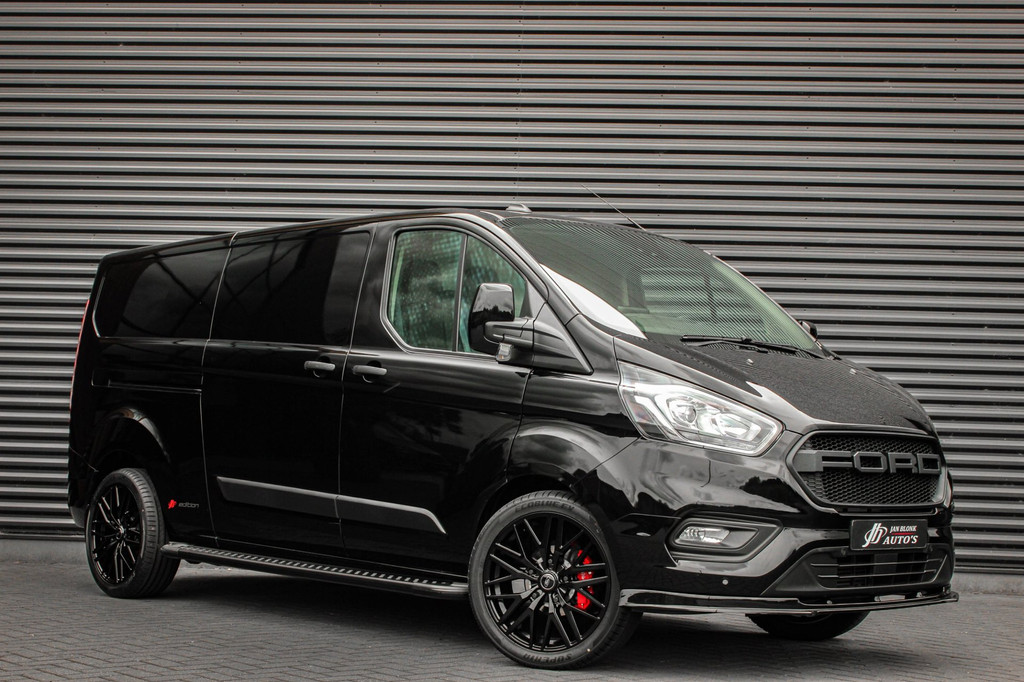 Ford Transit Custom 300 2.0 TDCI L2H1 JB-EDITION / 130PK AUTOMAAT / FULL BLACK / RAPTOR GRILL / SIDE-BARS / TREKHAAK /APPLECARPLAY 2