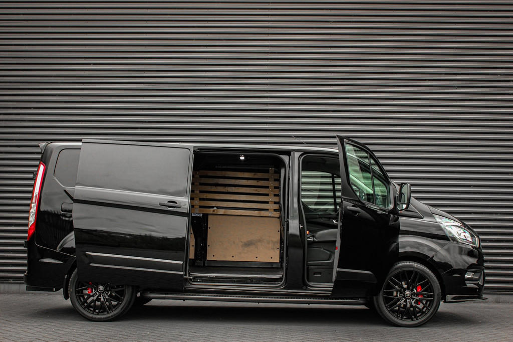 Ford Transit Custom 300 2.0 TDCI L2H1 JB-EDITION / 130PK AUTOMAAT / FULL BLACK / RAPTOR GRILL / SIDE-BARS / TREKHAAK /APPLECARPLAY 7