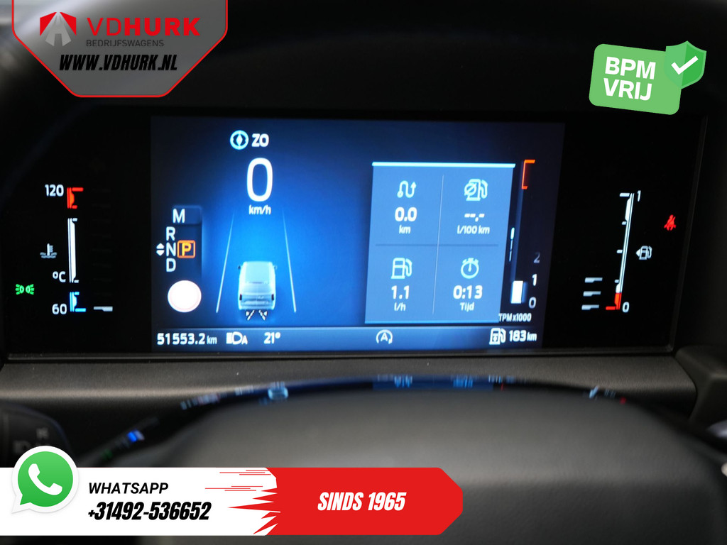 Ford Transit Custom 320 2.0 TDCI 136 pk Aut. L2 Trend BPM VRIJ! Garantie 3-28/ LED/ Adapt.Cruise/ 2.7t Trekverm./ Carplay/ Camera/ Trekhaak 21