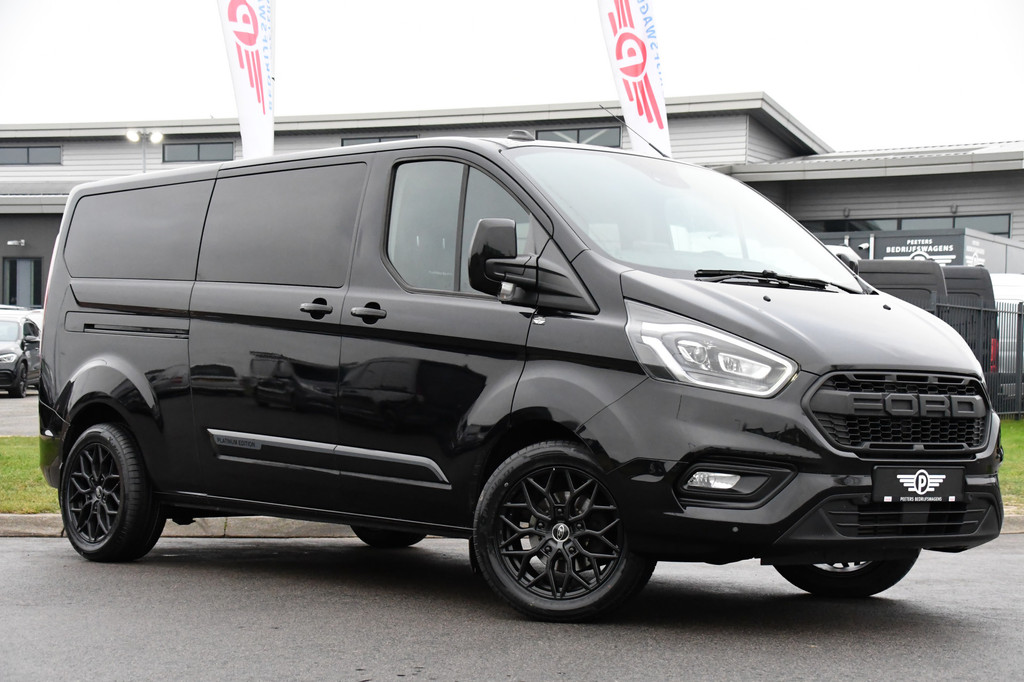 Ford Transit Custom 320 2.0 TDCI L2H1 Black Platinum Edition Camera, Cruise, Carplay, Leder, Xenon, Automaat, Trekhaak, Stoelverwarming, 2 x Schuifdeur, Uniek! 5