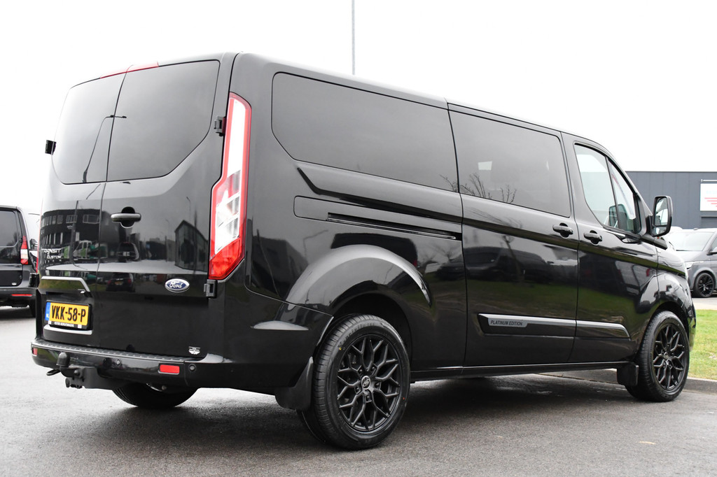 Ford Transit Custom 320 2.0 TDCI L2H1 Black Platinum Edition Camera, Cruise, Carplay, Leder, Xenon, Automaat, Trekhaak, Stoelverwarming, 2 x Schuifdeur, Uniek! 6