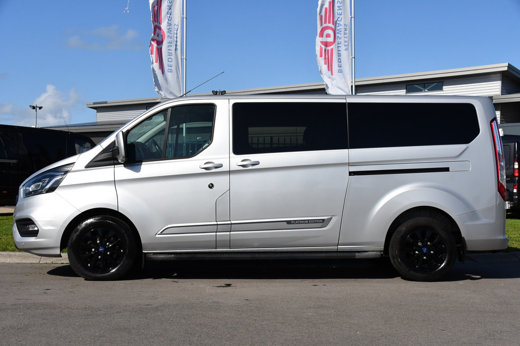 Ford Transit Custom 320 2.0 TDCI L2H1 Platinum Edition DC MARGE! Camera, Cruise, Carplay, 130pk, Automaat, Leder, LED, Multimedia, Stoelverwarming, Uniek! 10