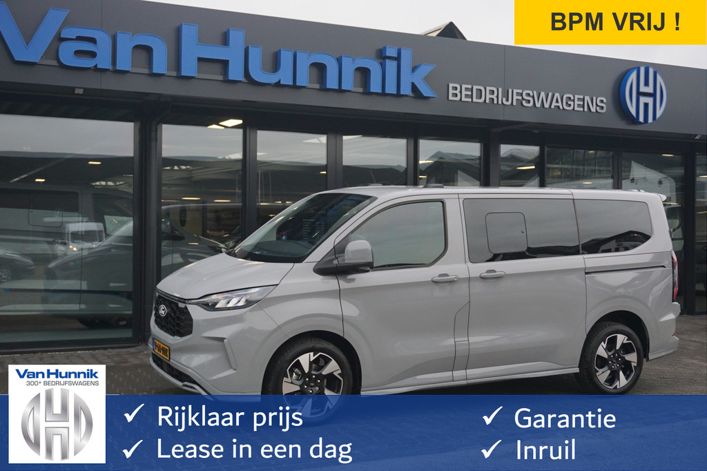 Ford Transit Custom 320S 170PK DC Sport AUT BPM VRIJ Demo!! Navi, ACC, 360° Cam, 19 LM, Elek. Schuifdeur!! NR. HK01*
