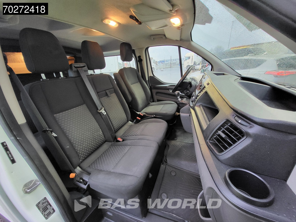 Ford Transit Custom 105pk Dubbel Cabine Imperiaal Trekhaak Airco Cruise Parkeersensoren Euro 6 L1H1 Doka Mixto 4m3 Airco Dubbel cabine Trekhaak Cruise control 10