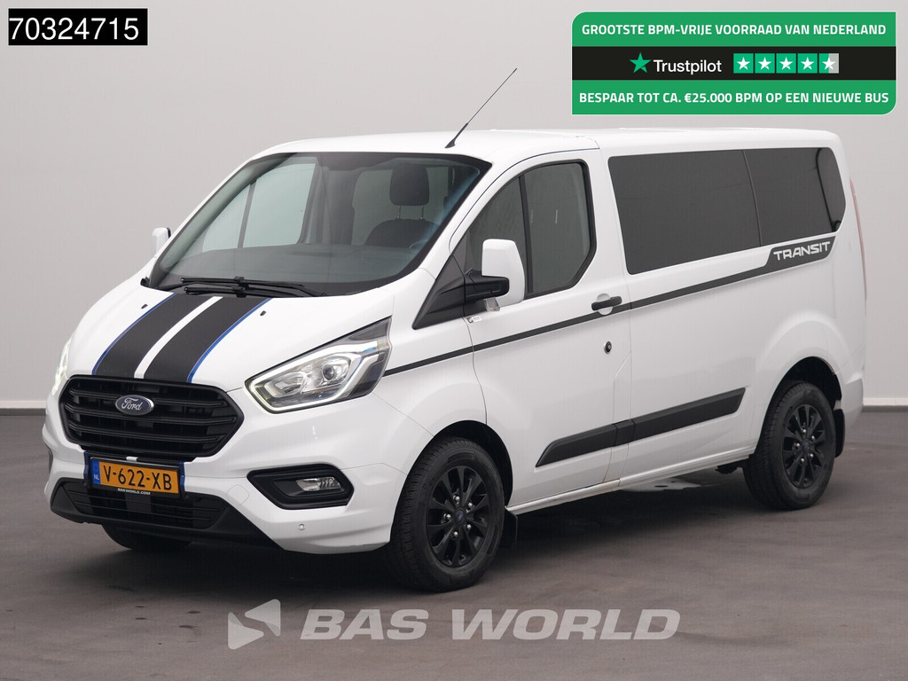 Ford Transit Custom 105pk Dubbel Cabine L1H1 Trekhaak LED Xenon Airco Cruise Parkeersensoren v+a Stoelverwarming L1 DC Doka Mixto Airco Trekhaak Cruise control