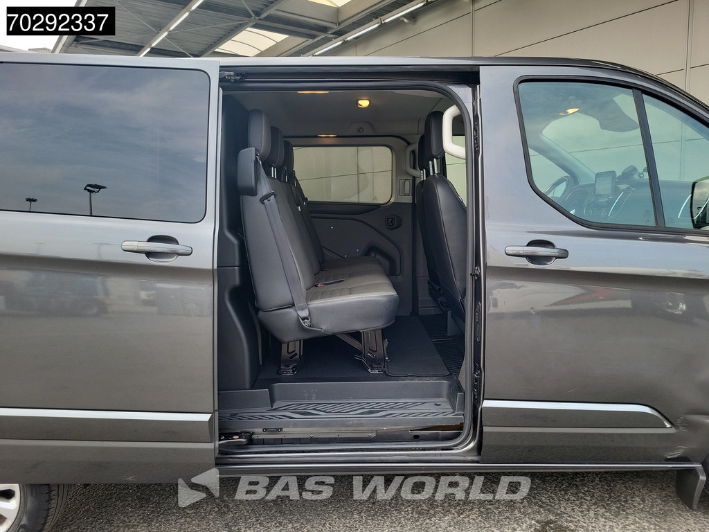 Ford Transit Custom 130PK Dubbel Cabine L2H1 Automaat Limited 2x Schuifdeur LED Airco Cruise Camera Parkeersensoren v+a APK 03-2026 Euro6 DC Doka Mixto 5m3 Airco Cruise control 8